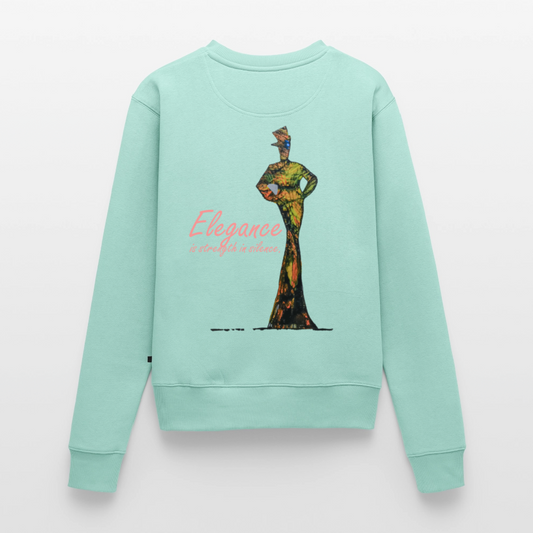 Frauen Pulli Elegance Backprint - Mint 