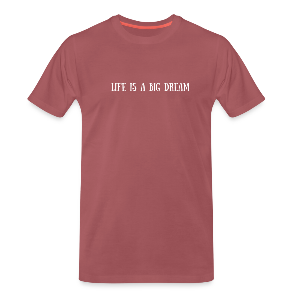Männer Premium T-Shirt - washed Burgundy