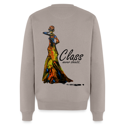 Männer Pulli Class Backprint - Taupe