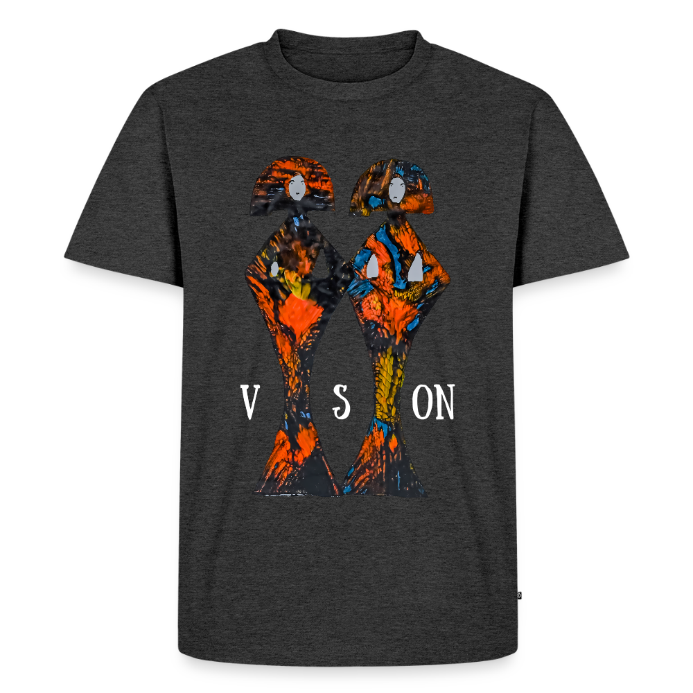 Männer Premium T-Shirt Geishas - Anthrazit meliert