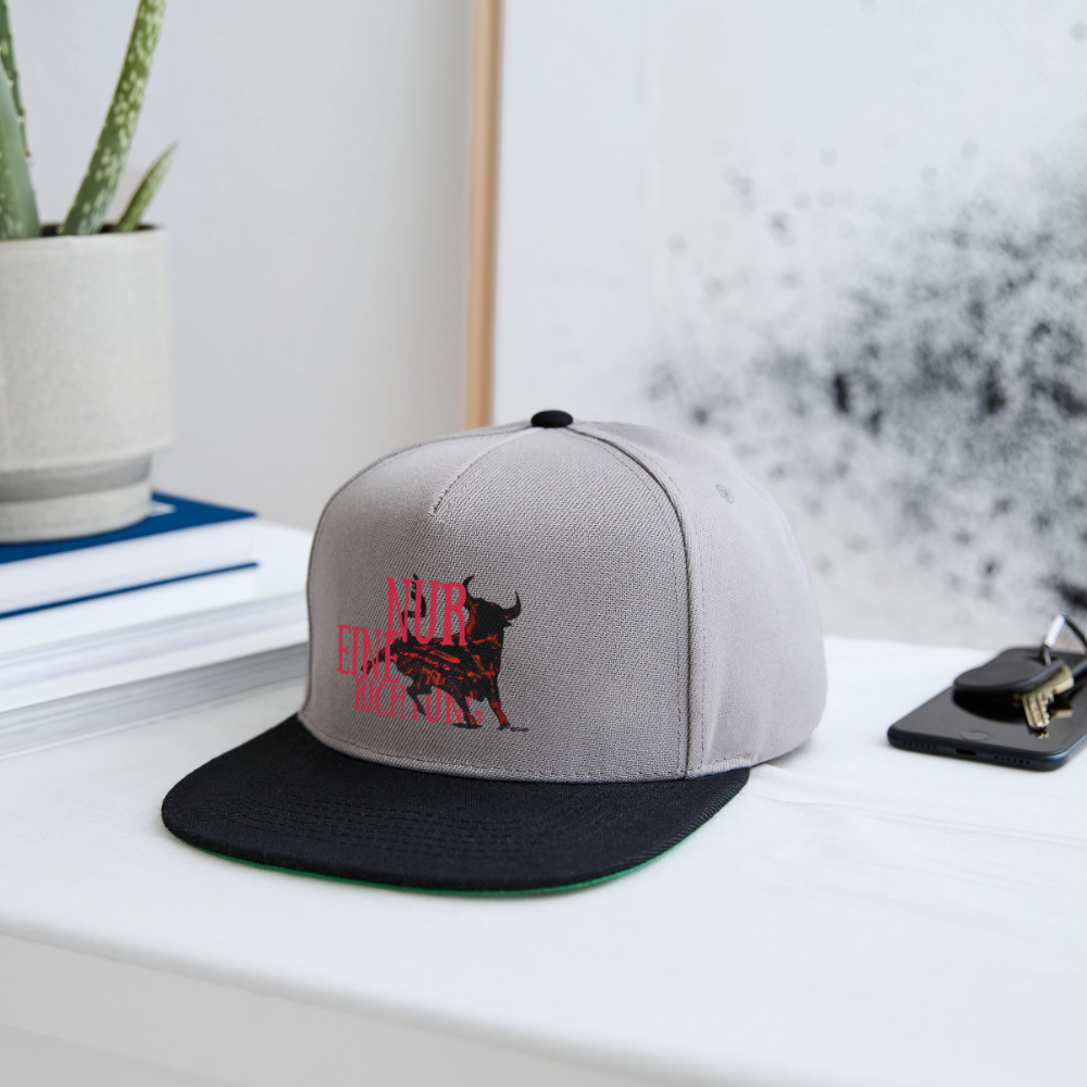 Snapback Cap - Graphit/Schwarz