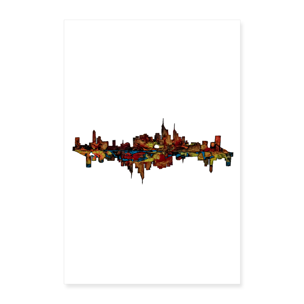 Poster 60x90 cm - Weiß