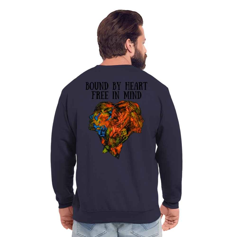 Unisex Pulli Espejo Backprint - Navy