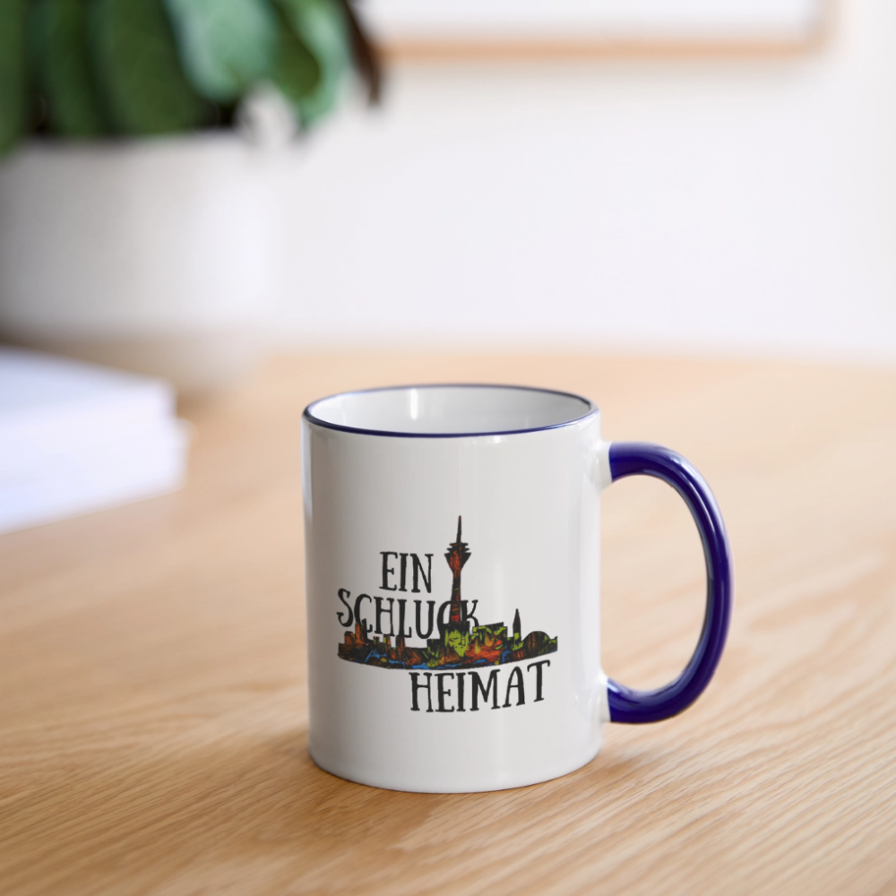Tasse - Weiß/Kobaltblau