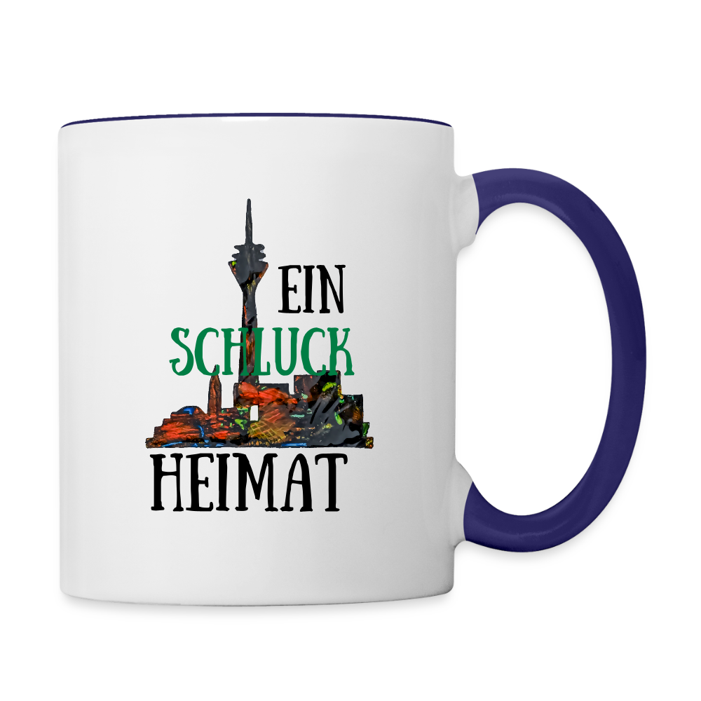 Tasse - Weiß/Kobaltblau