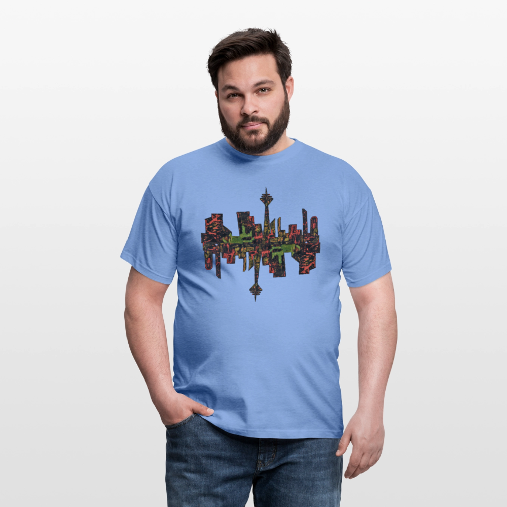Männer T-Shirt Düsseldorfer Skyline V.9 - carolina blue