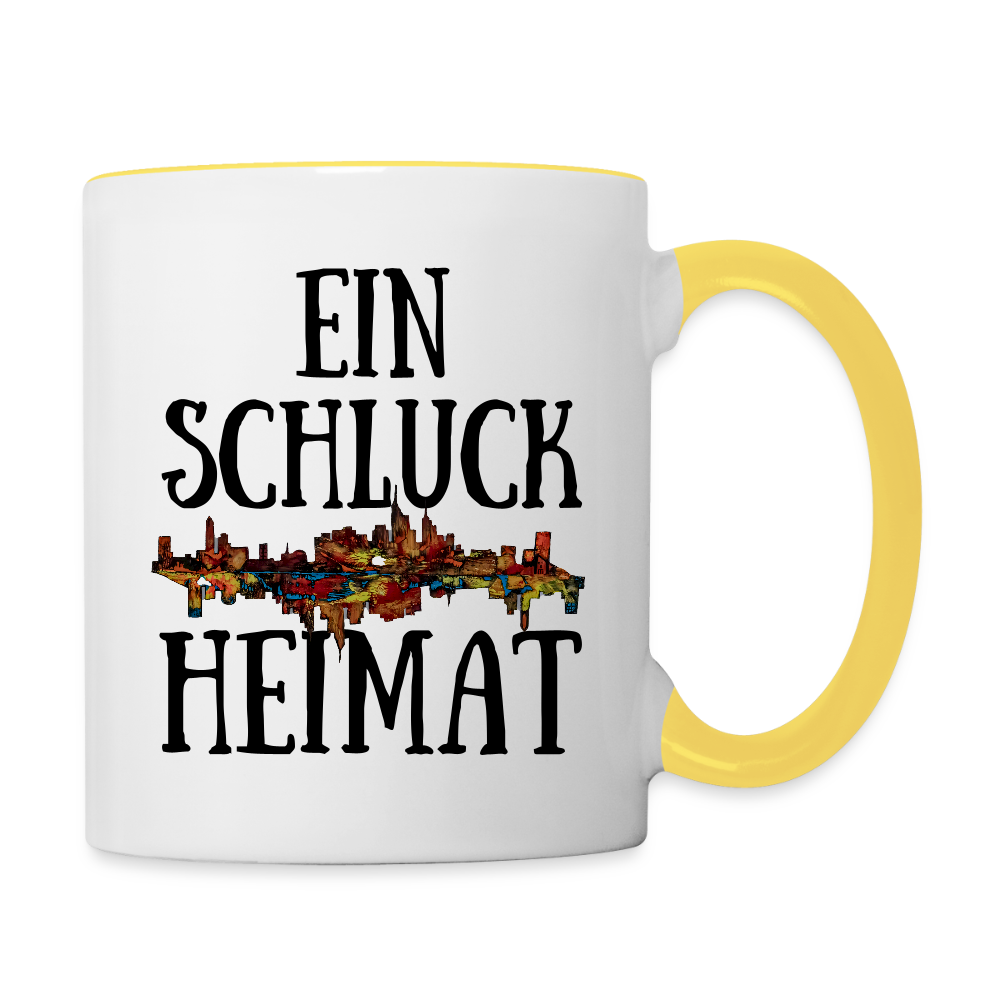 Tasse - Weiß/Gelb