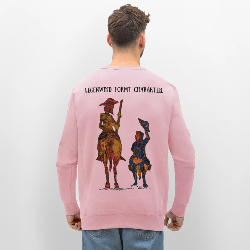 Unisex Bio Pulli Don Quixote Backprint - Hellrosa