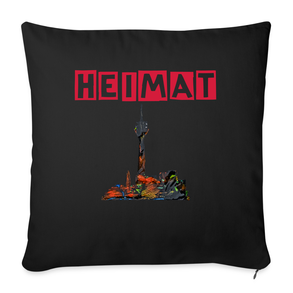 Sofakissenbezug 44 x 44 cm - Schwarz