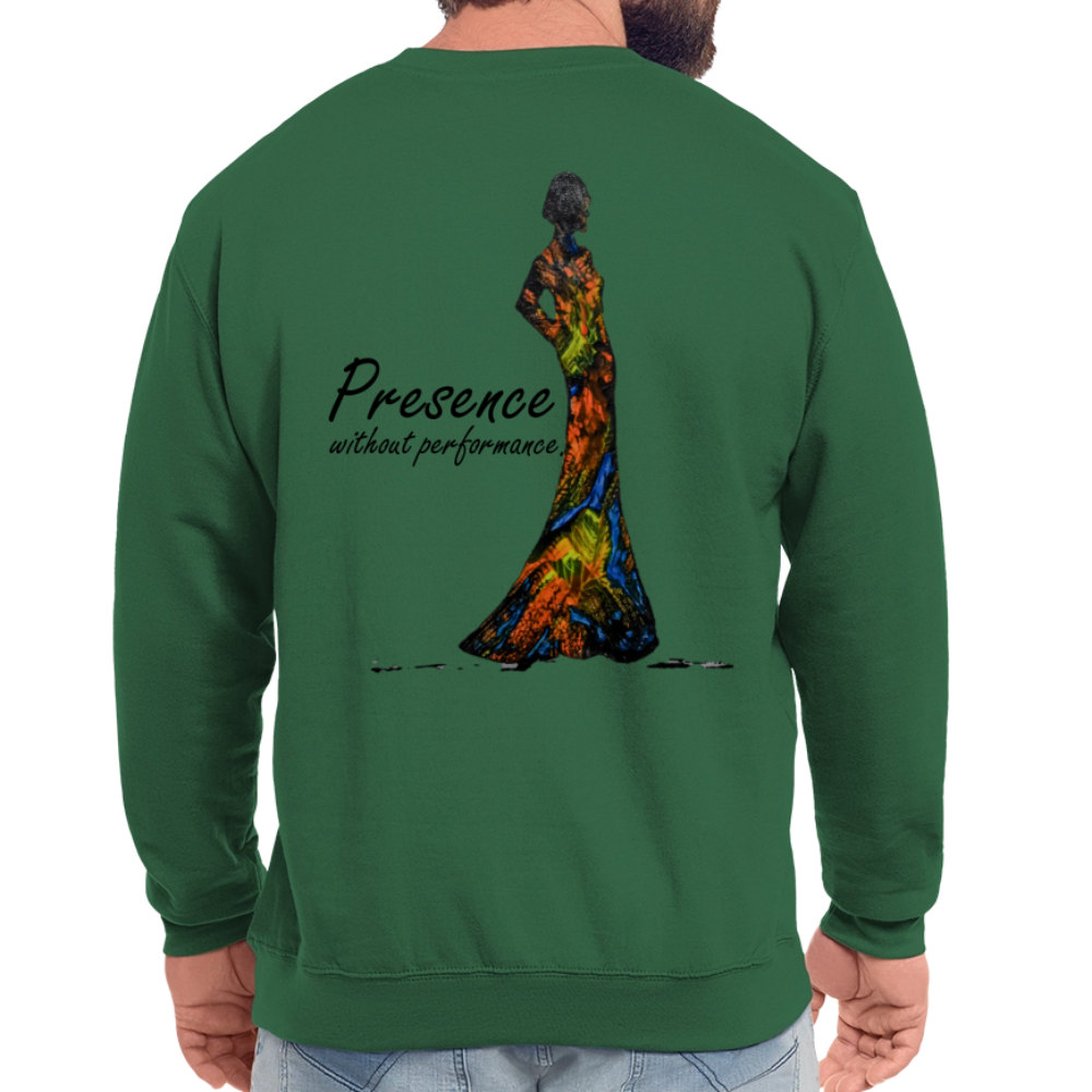 Unisex Pulli Presence Backprint - Grün