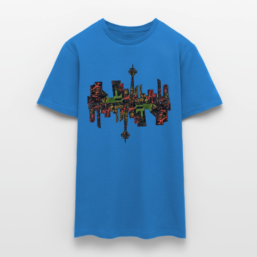 Männer T-Shirt Düsseldorfer Skyline V.9 - Royalblau