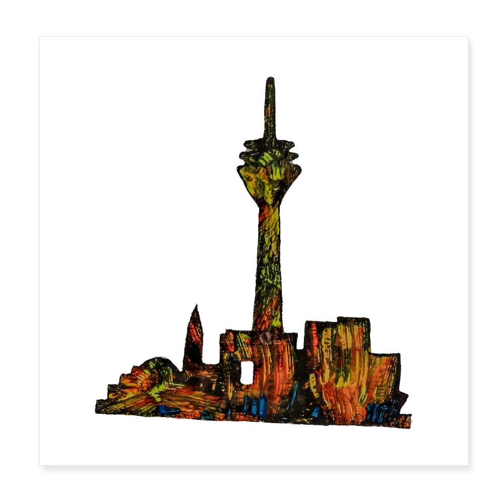 Poster 20x20 cm - Weiß