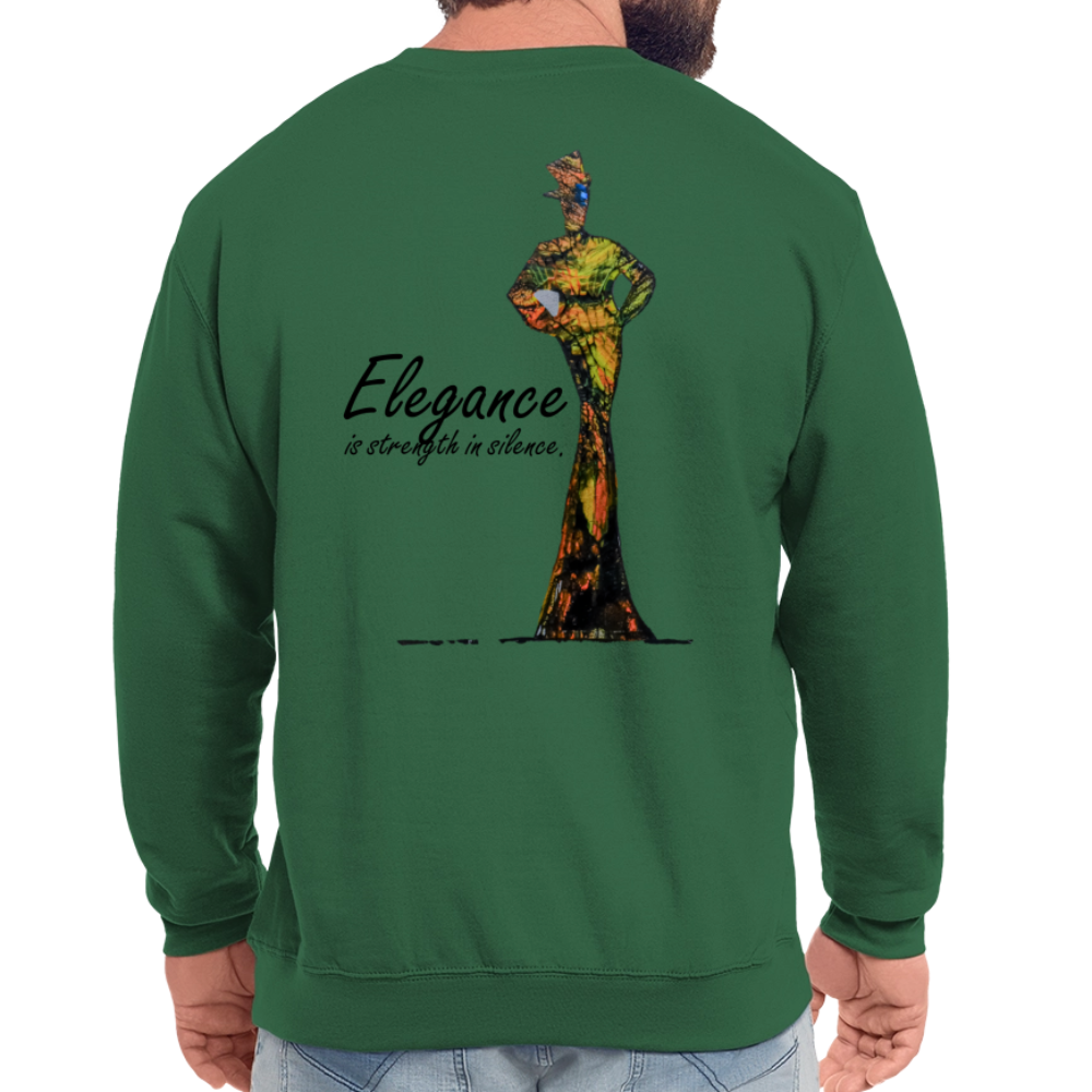 Unisex Pulli Elegance Backprint - Grün