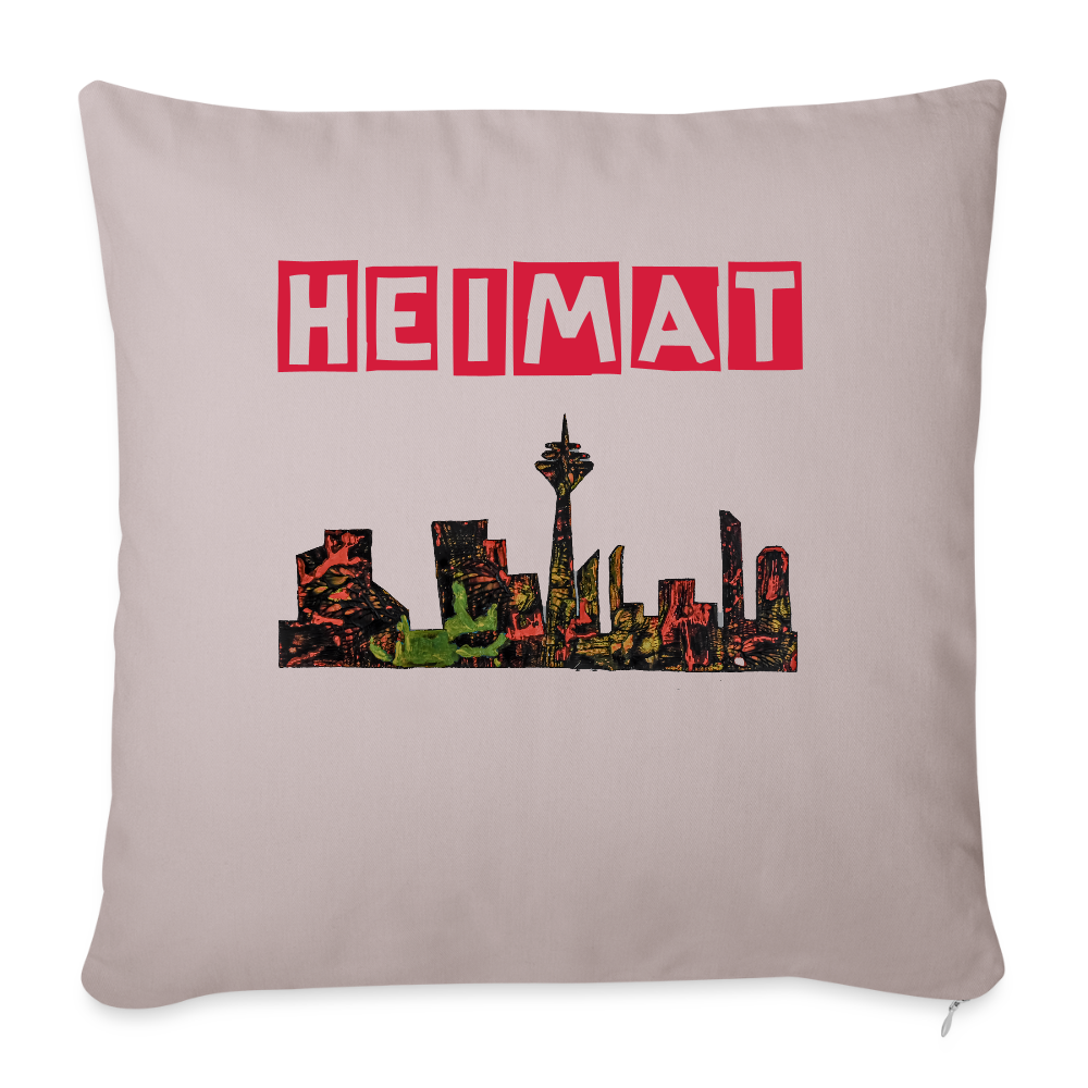 Sofakissen mit Füllung 44 x 44 cm - helles Taupe