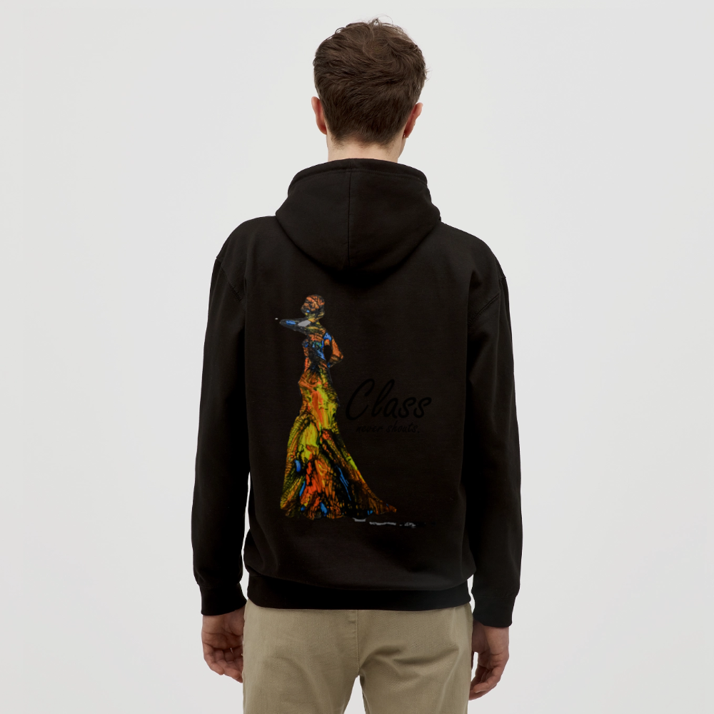 Unisex Hoodie Class Backprint - Schwarz