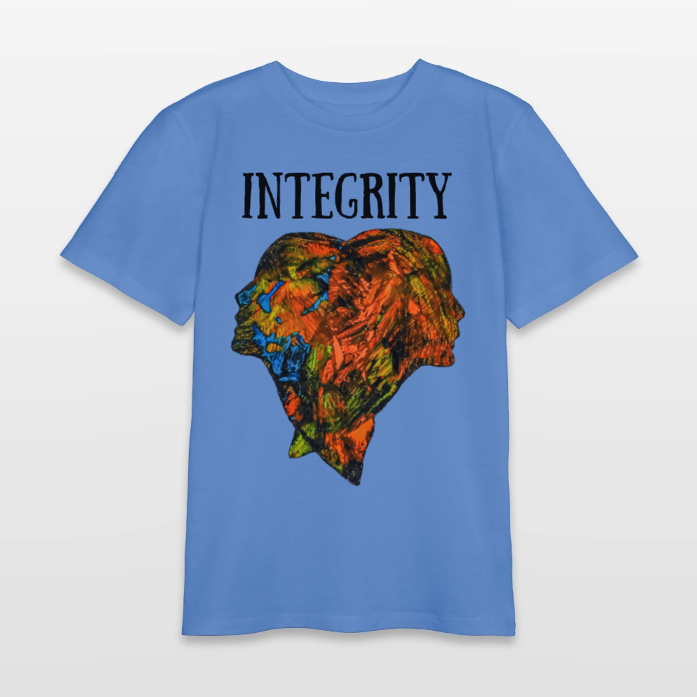 Unisex Teenager T-Shirt Espejo - Blau