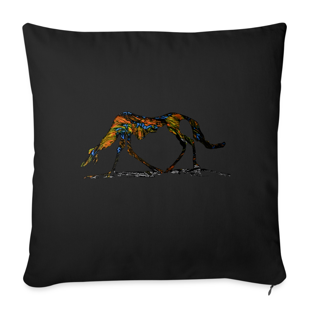 Sofakissenbezug 44 x 44 cm - Schwarz