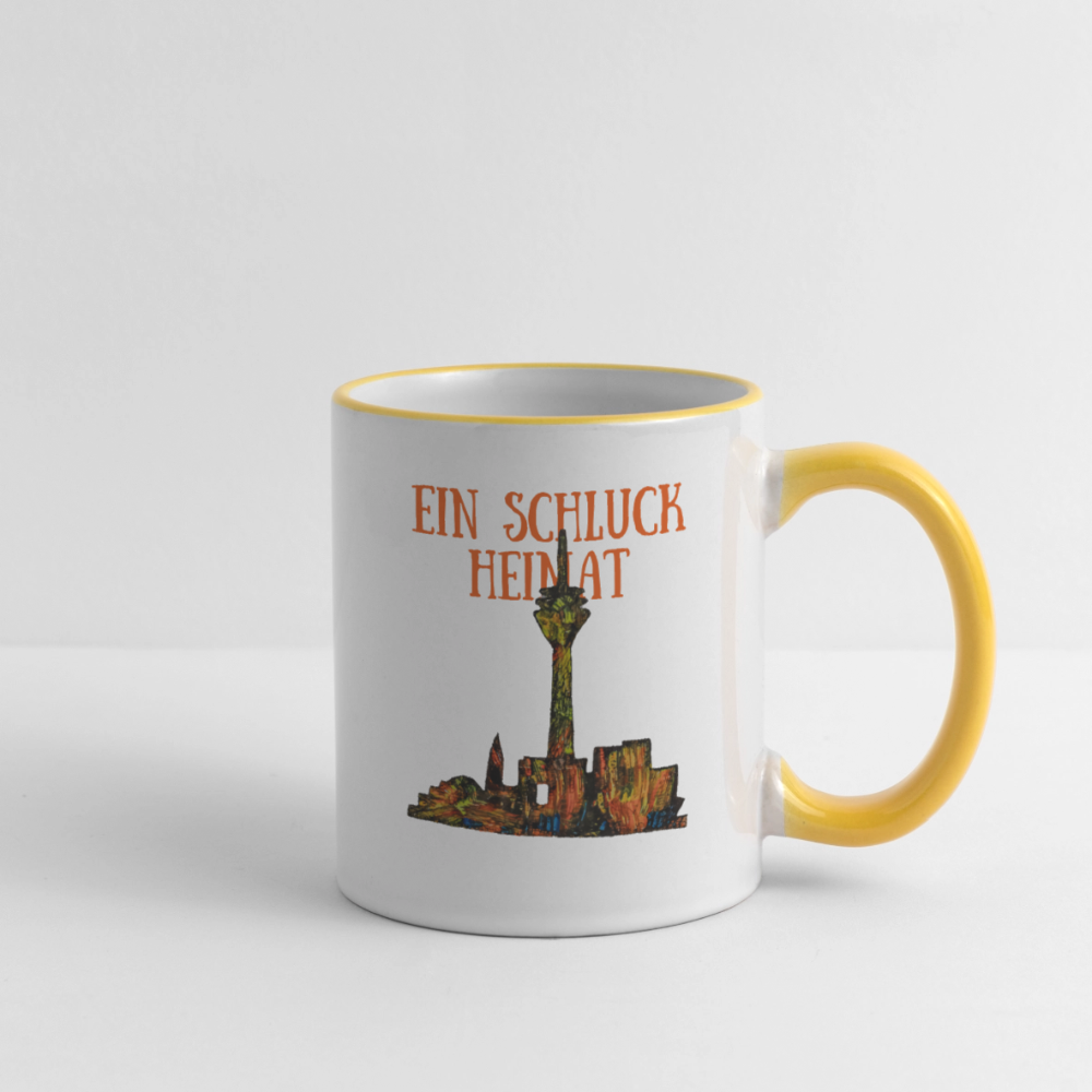 Tasse - Weiß/Gelb