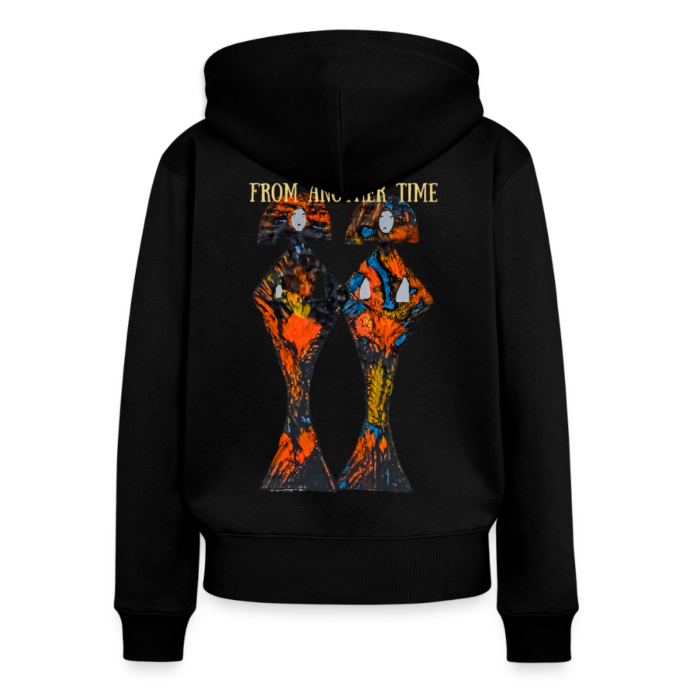 Frauen Kapuzenjacke Geishas Backprint - Schwarz