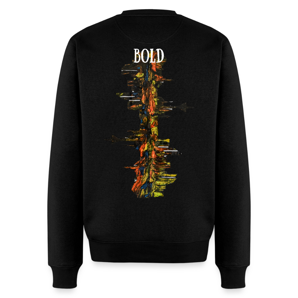 Männer Hoodie Düsseldorfer Skyline Backprint - Schwarz