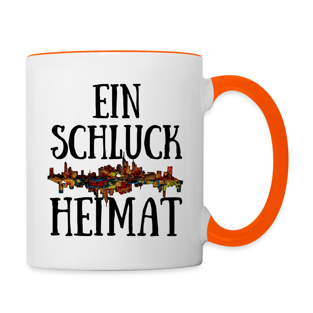 Tasse - Weiß/Orange