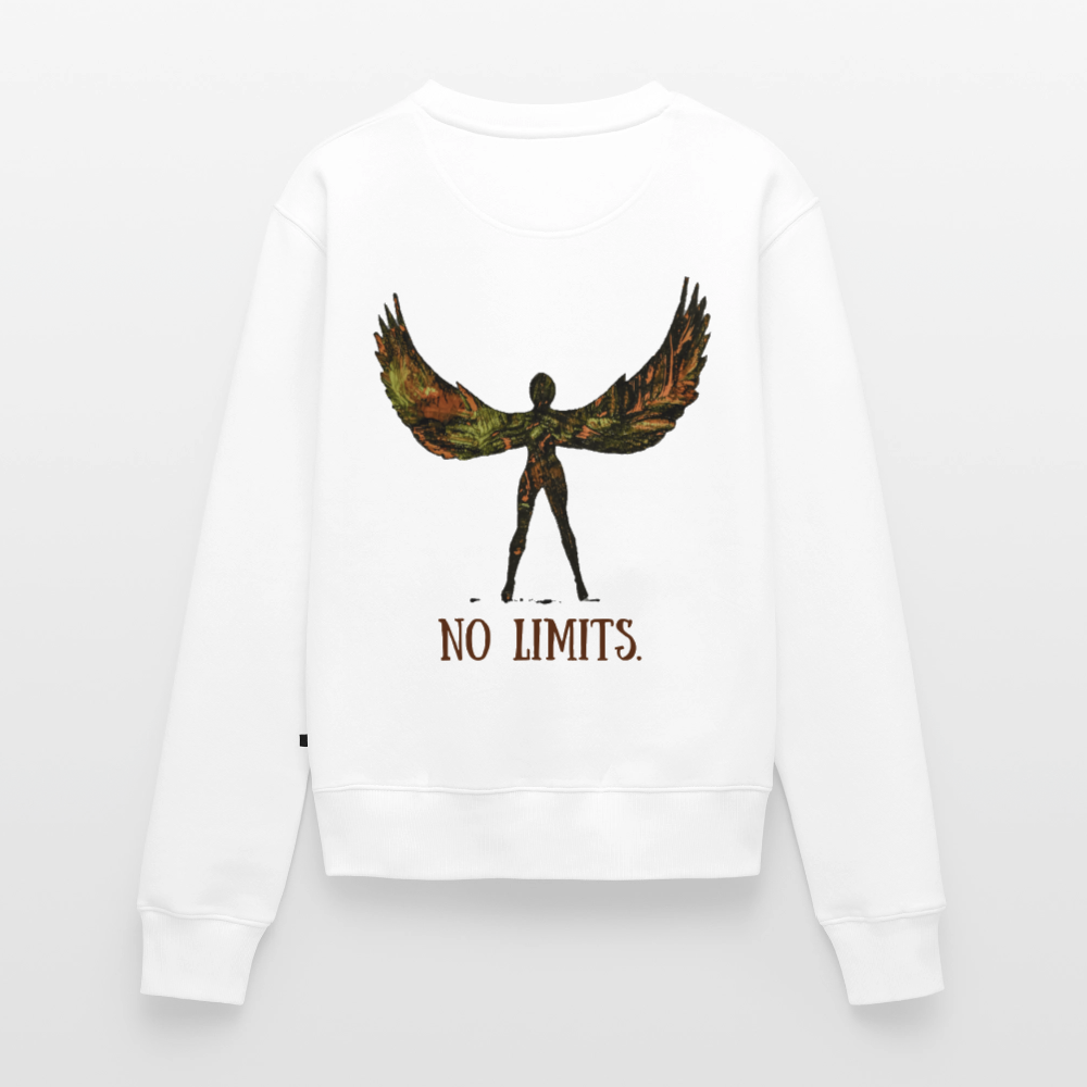 Frauen Pulli Angel Backprint - Weiß