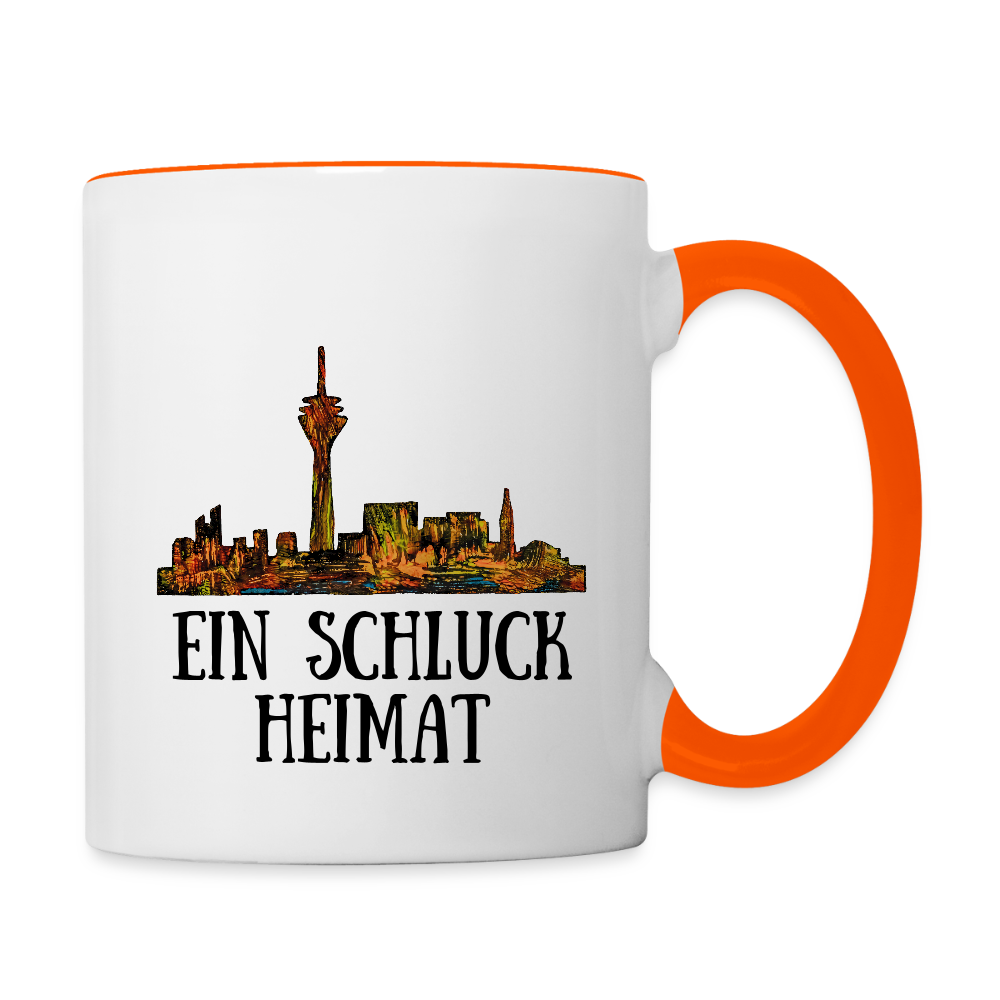 Tasse - Weiß/Orange