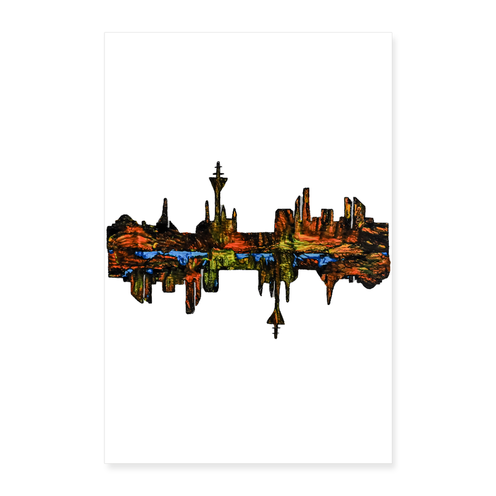 Poster 60x90 cm - Weiß