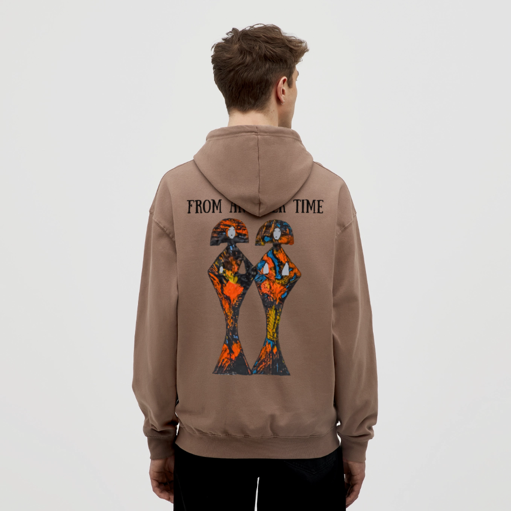 Unisex Hoodie Geishas Backprint - Mokka