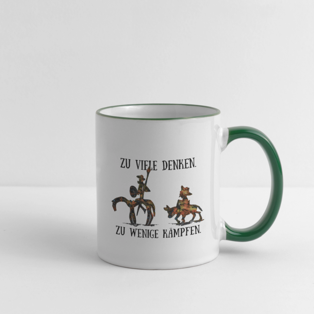 Tasse - Weiß/Dunkelgrün