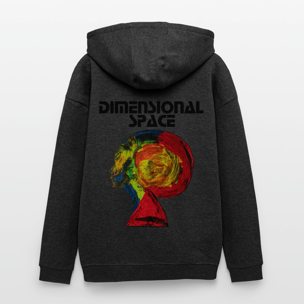 Oversized Unisex Hoodie Gaia Backprint - Anthrazit