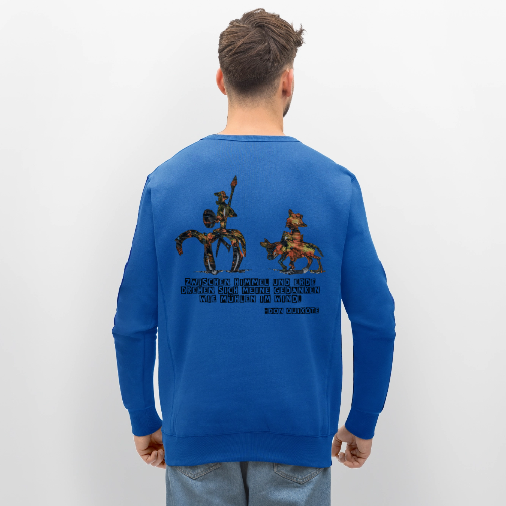 Unisex Bio Pulli Don Quixote Backprint - Königsblau
