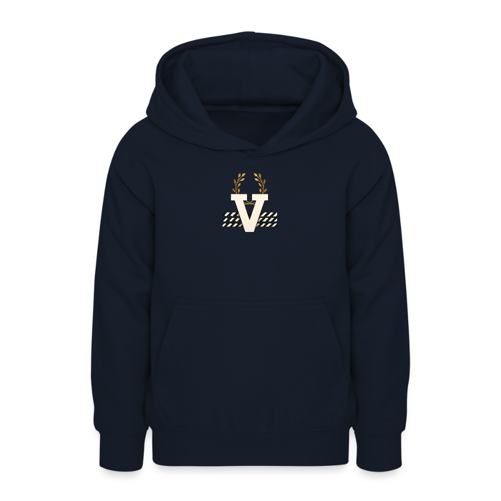 Teenager Hoodie Düsseldorfer Skyline Backprint - Navy