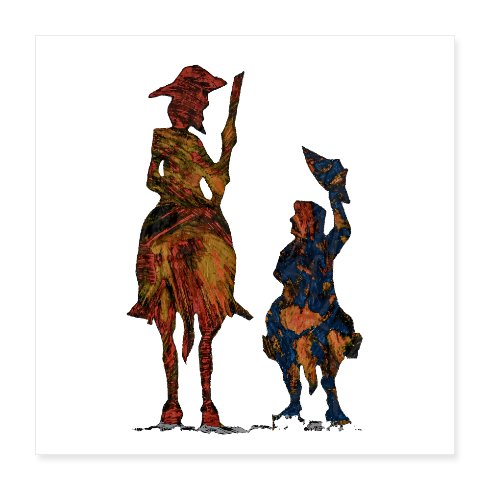 Poster 40x40 cm - Weiß