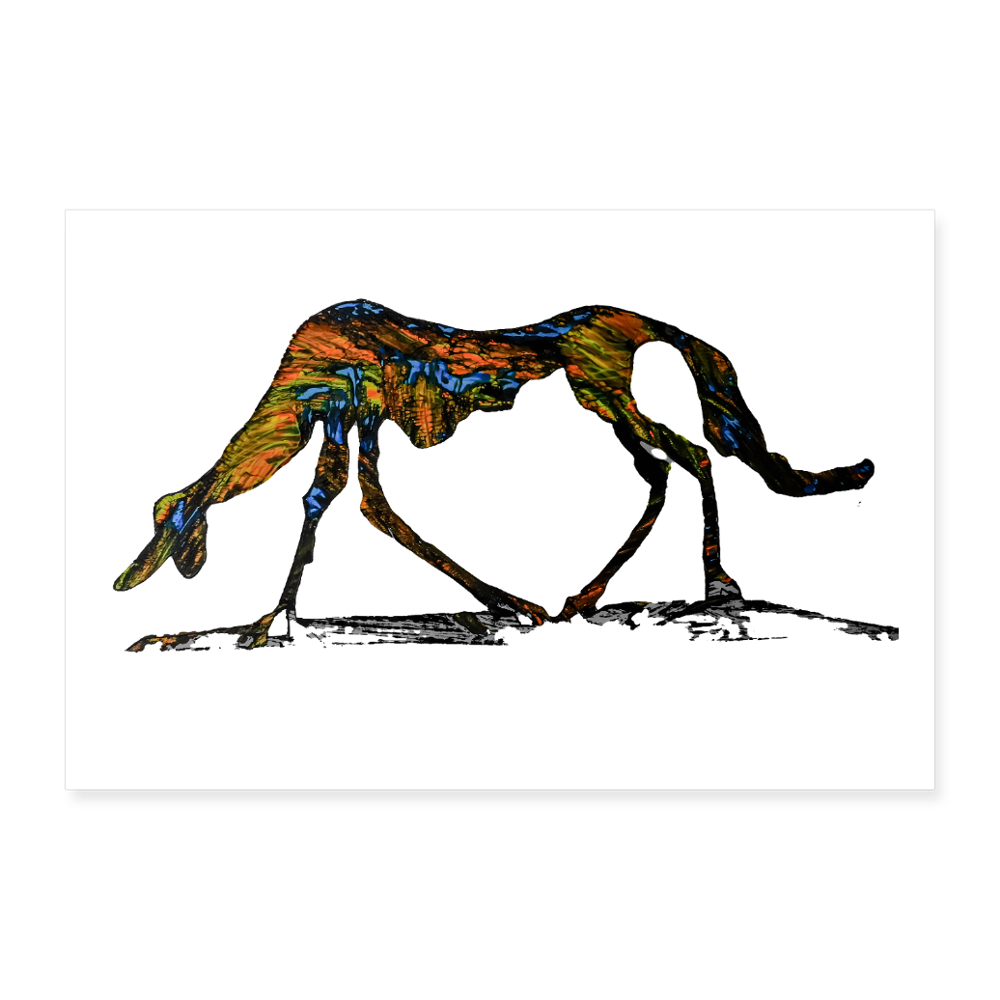 Poster 90x60 cm - Weiß