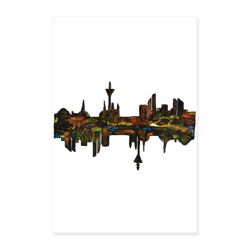 Poster 60x90 cm - Weiß