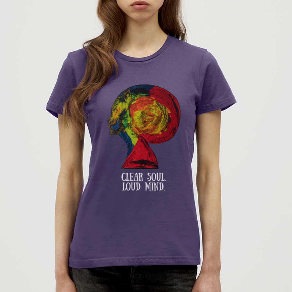 Frauen  T-Shirt Gaia - Dunkellila