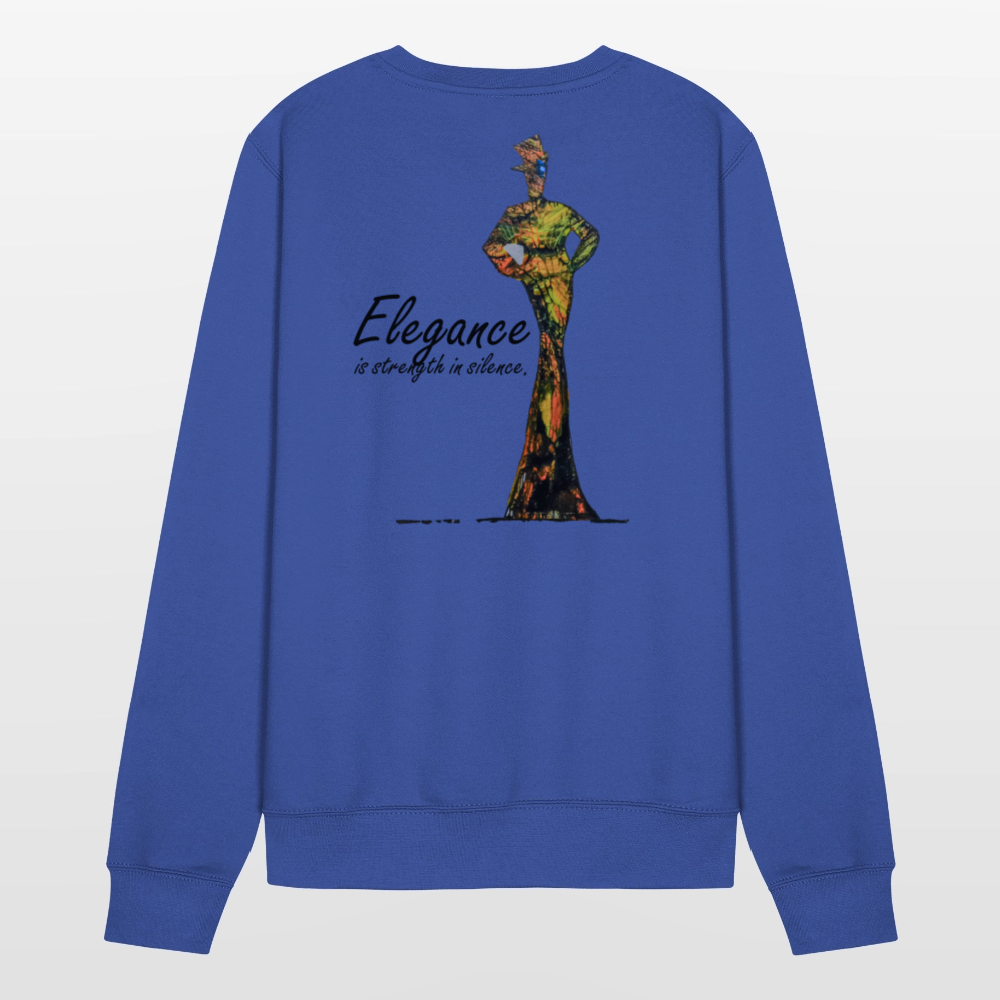 Unisex Pulli Elegance Backprint - Royalblau