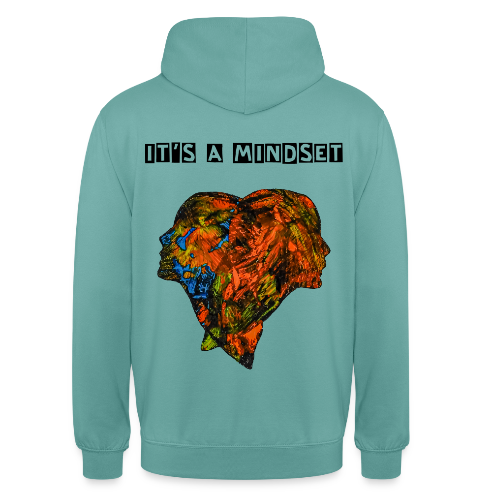 Unisex Hoodie Espejo Backprint - Pastelltürkis