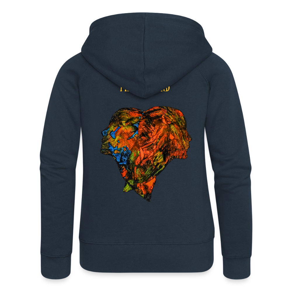 Frauen Kapuzenjacke Espejo Backprint - Navy