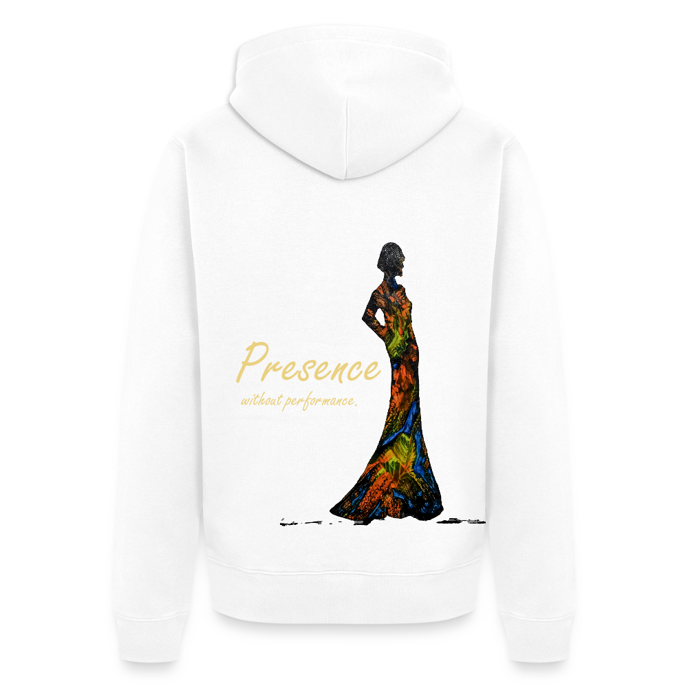 Männer Kapuzenjacke Presence Backprint - Weiß