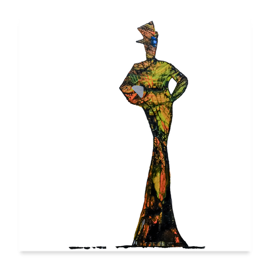 Poster Zylinder - Weiß