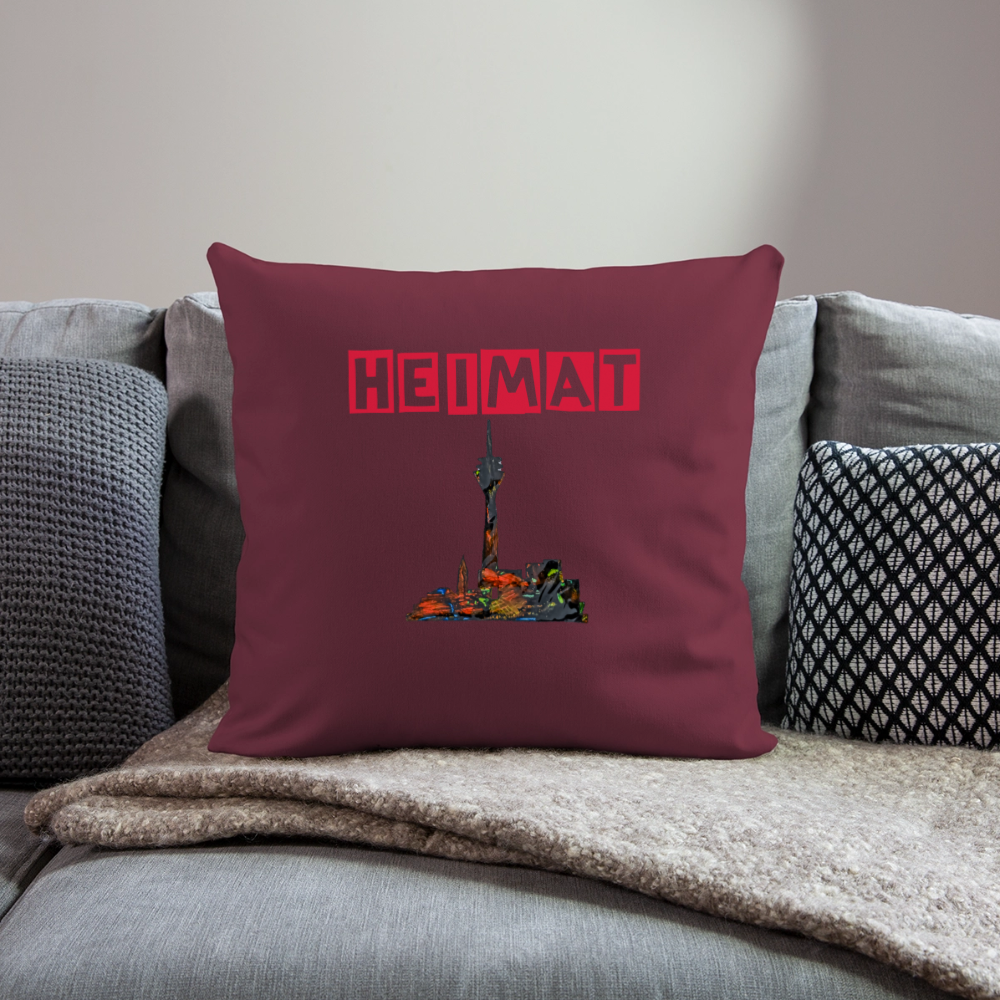 Sofakissenbezug 44 x 44 cm - Burgunderrot