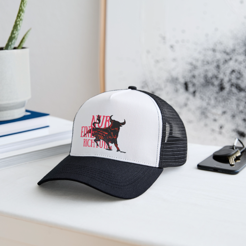 Trucker Cap - Weiß/Schwarz