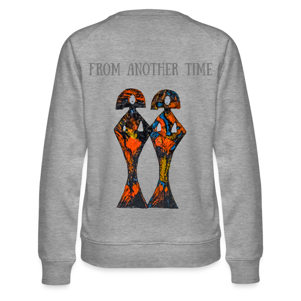 Frauen Pulli Geishas Backprint - Grau meliert