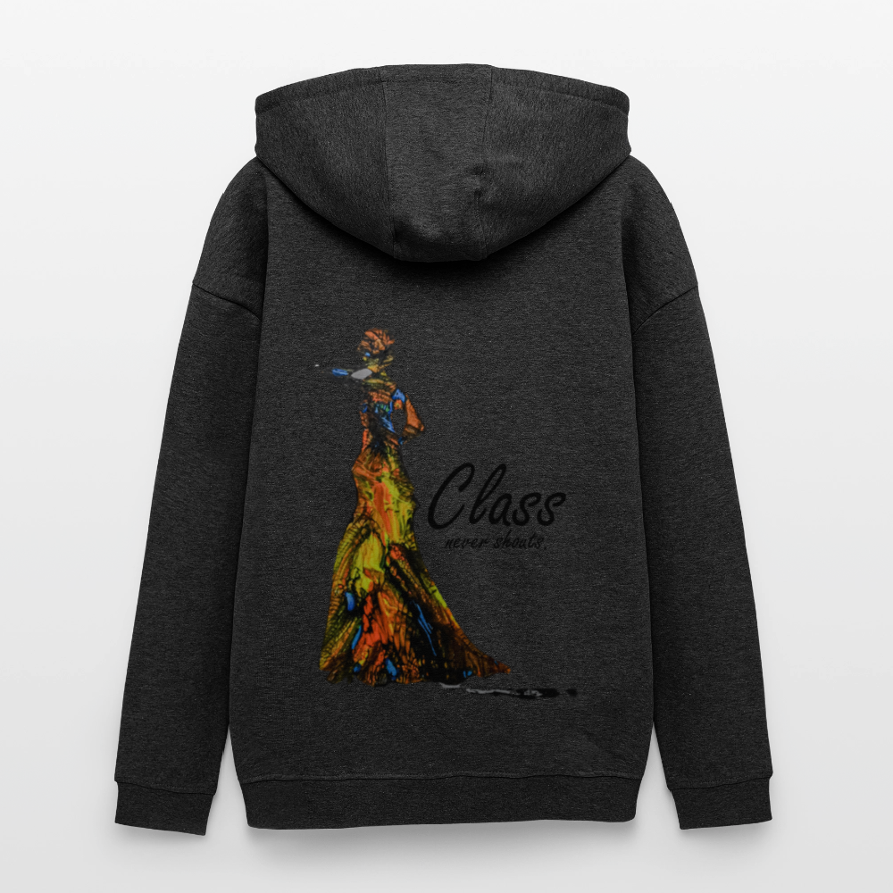 Oversized Unisex Hoodie Class Backprint - Anthrazit