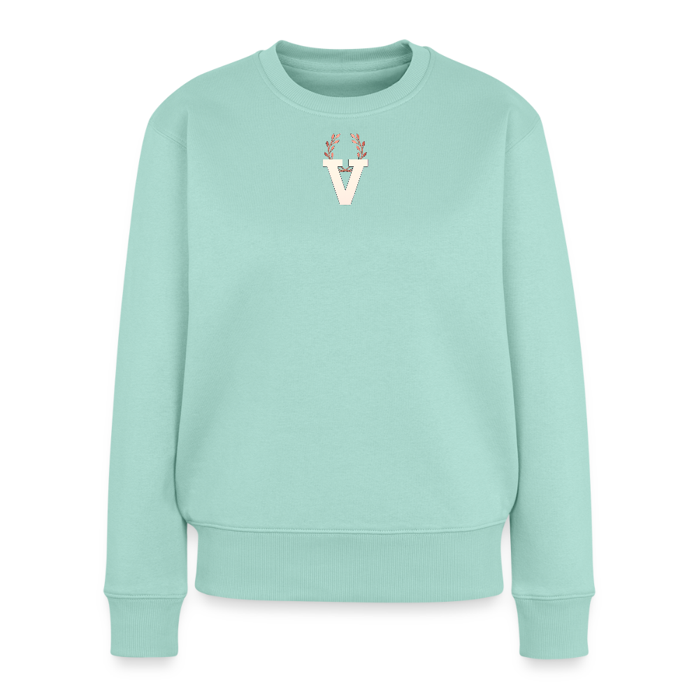 Frauen Hoodie Düsseldorfer Skyline Backprint - Mint 