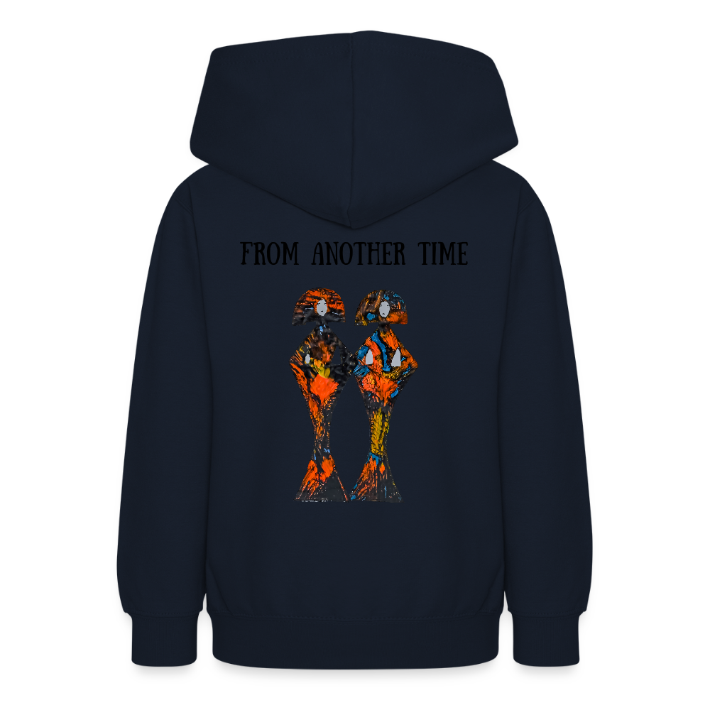 Teenager Hoodie Geishas Backprint - Navy