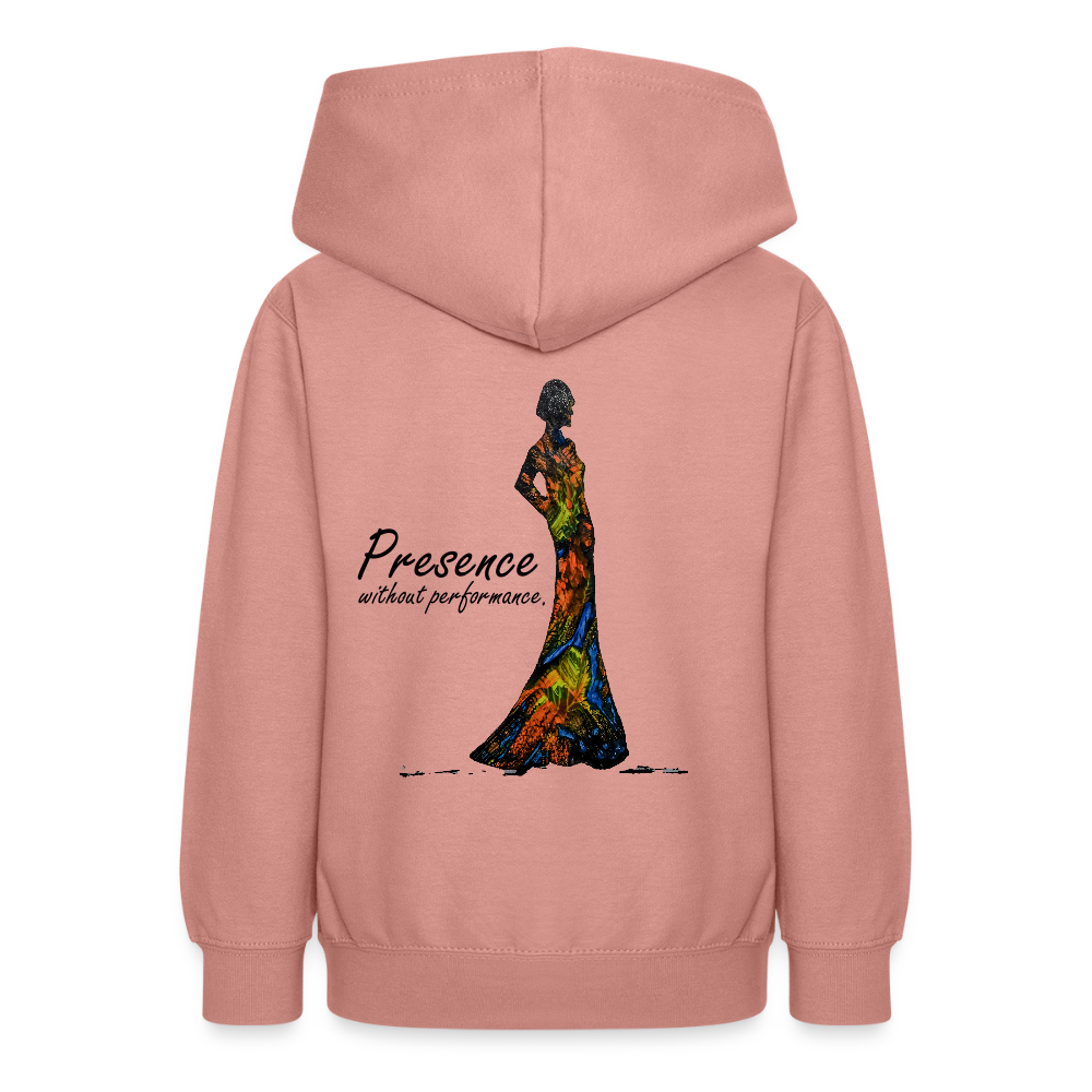 Teenager Hoodie Presence Backprint - Altrosa