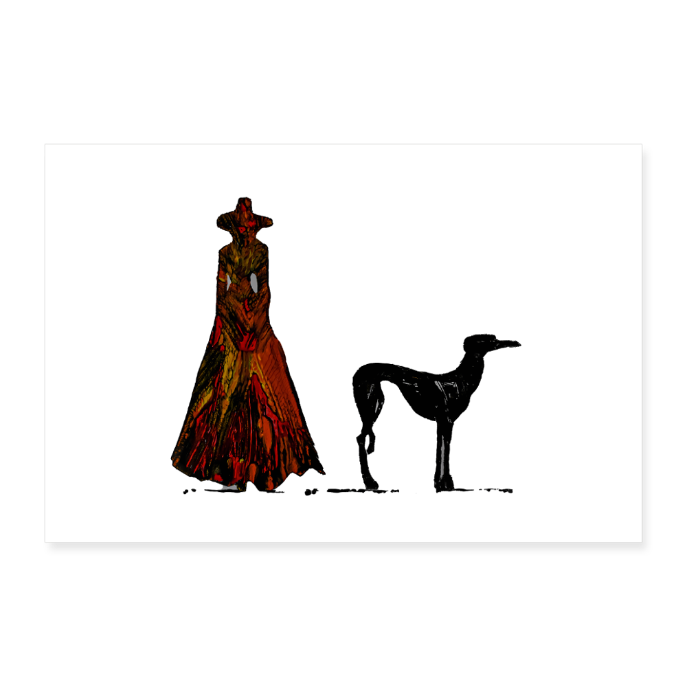 Poster 90x60 cm - Weiß